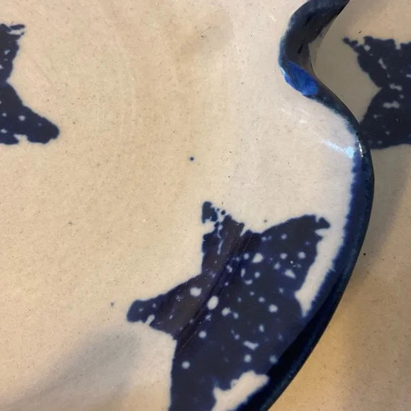 Vintage At Home American Marshall Pottery Chip and Dip Serving Dish - Picture 13 of 15